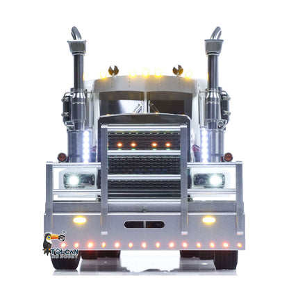 Hobby grade 8X4 radio truck with motor, ESC and full light group
