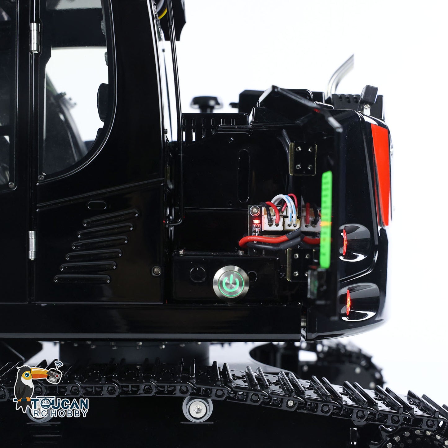 Metal engine hood hydraulic digger ST8 remote control complete vehicle with battery charger motor servo esc parts
