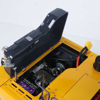 Factory finished FROG-1 rc hydraulic tracked digger hammer version metal track vehicle two section digging arm standard bucket matched with FrSky X14 remote triple oil pump hydraulic equipment
