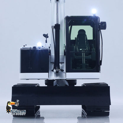 1/14 C308 RC Hydraulic Excavator 4 Valve Remote Control Construction Vehicle Extended Arm Brushless Motor No Sounds Charger