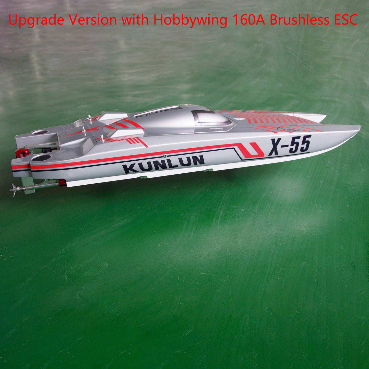 DTRC X55 Waterproof Remote Control Racing Boats 130km/h High-speed RC Ship DIY Hobby Model ESC Motor Servo 1300*360*200mm PNP RTR