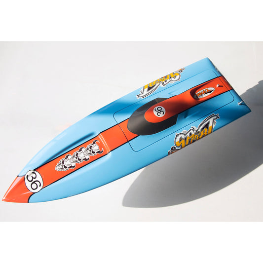 RC Boat Hull Fiberglass for Remote Control High-speed Vehicle Racing Boat E36 Hobby Models suitable for Advanced Player DIY Adult