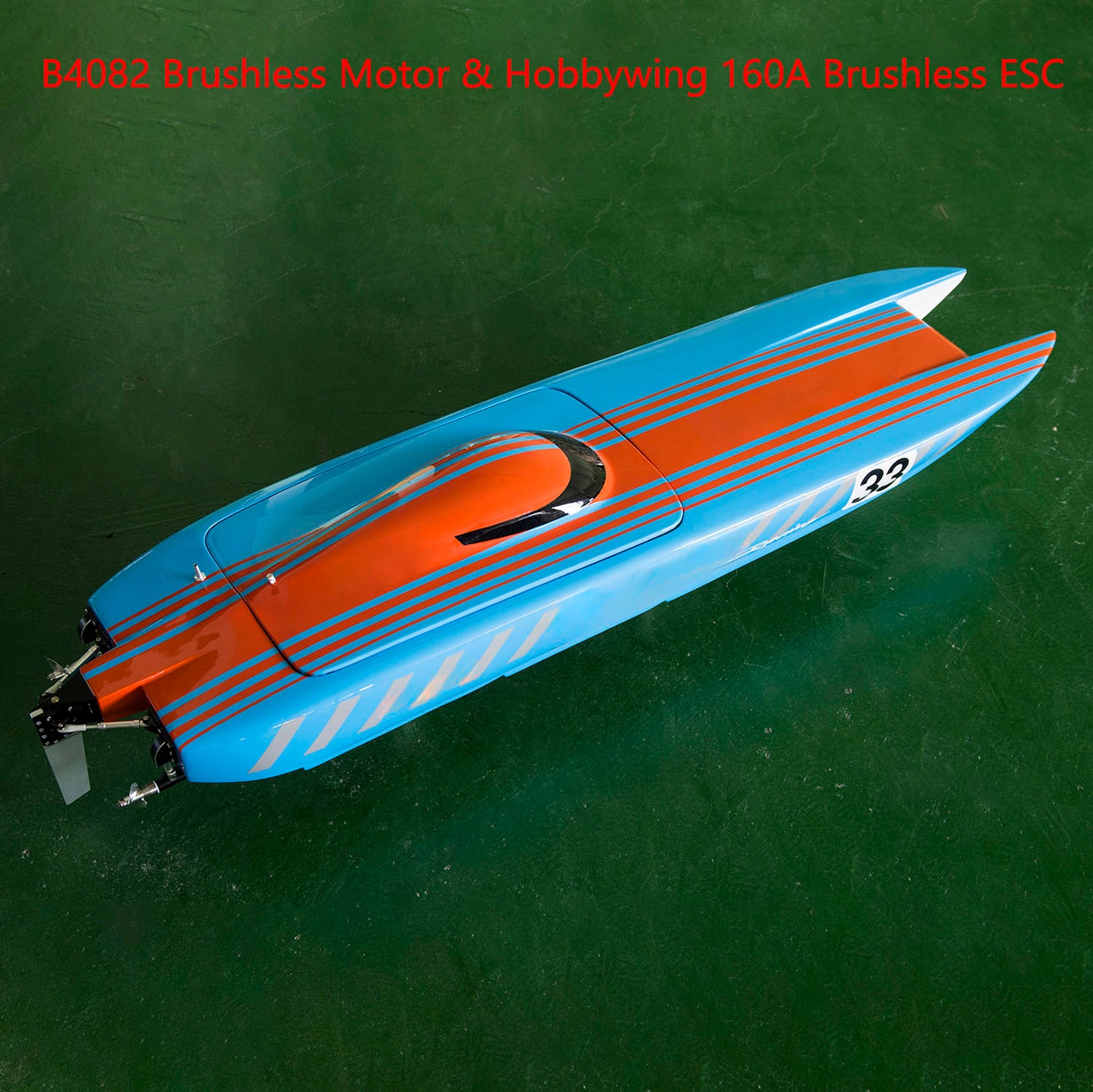 135KM/H RC High Speed Racing Boats DTRC E33 Kevlar Watercraft Model Speedboat Cooling System RTR Battery Dual Brushless Motor