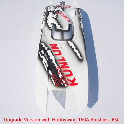 DTRC X55 Remote Control Racing Boats 130km/h High-speed Waterproof RC Ship Model DIY PNP RTR Verisons Fiberglass Hull ESC Servo