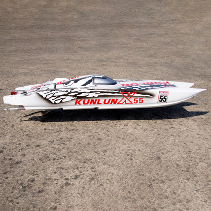 DTRC 110km/h X55 Remote Control High-speed Racing Boats Waterproof RC Ships Hobby Model Optional Versions CNC Hardware