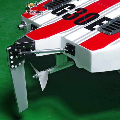 G30E Painted Kevlar 30CC Gasoline Racing ARTR RC Green Boat DIY Model Engine Servo Controller Shaft 1300*360*220mm 65-70km/h Gift