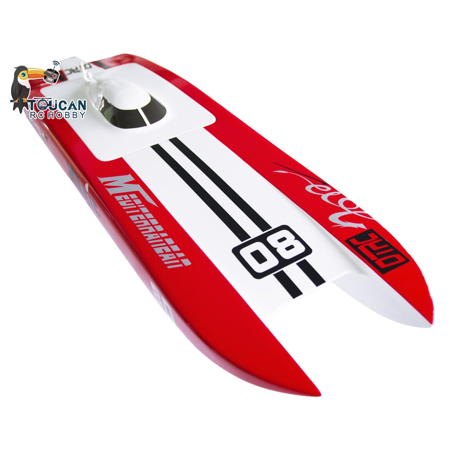 E32 Prepainted Fiber Glass Catamaran Electric Racing KIT RC Boat Hull for Advanced Player DIY Model Adult Toy Gift 785*235*115mm