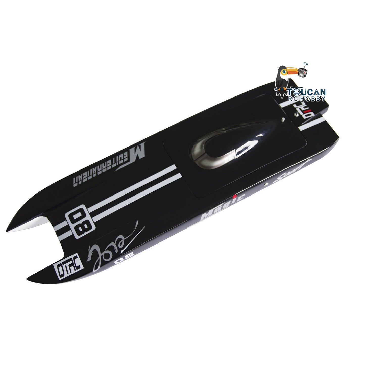E32 Prepainted Fiber Glass Catamaran Electric Racing KIT RC Boat Hull for Advanced Player DIY Model Adult Toy Gift 785*235*115mm