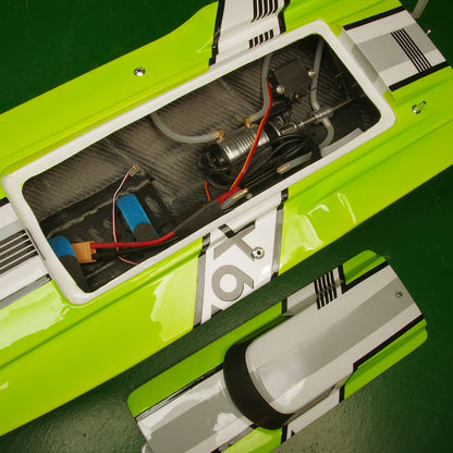 DTRC Fiberglass Remote Control Racing Boat X79 High Speed RC Ship Model Brushless Motor Waterproof ESC 3KG Servo No Battery