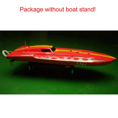 DTRC Fiberglass Remote Control Racing Boat X79 High Speed RC Ship Model Brushless Motor Waterproof ESC 3KG Servo No Battery
