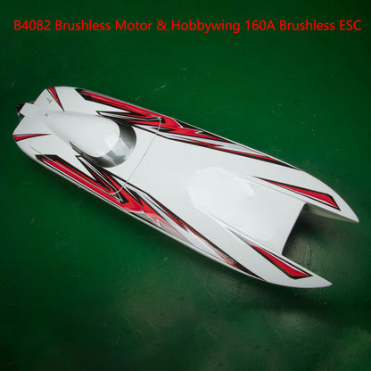 DTRC E33 RC Racing Boat High Speed 135KM/H Radio Control Fiber Glass Ship Model Metal Hardware 4082 Brushless Motor 160A ESC RTR