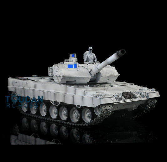 1/16 Full Metal RTR Leopard2A6 RC Tank 3889 Radio Control Electric Tracked Car Military Model Smoke Battery BB Shooting