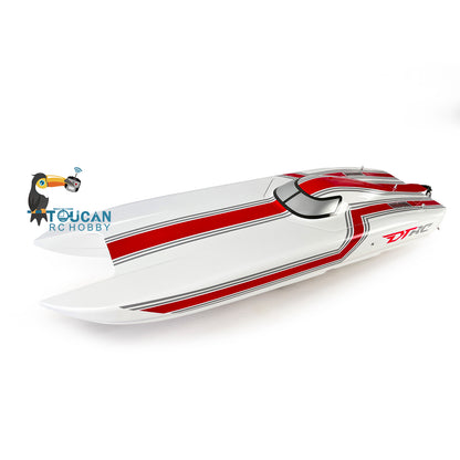E51 Painted 2.4Ghz Electric  PNP RC Boat Racing Kevlar Dual Motor Servo ESC Mount High Speed 1300mm*360*220mm 100km/h DIY