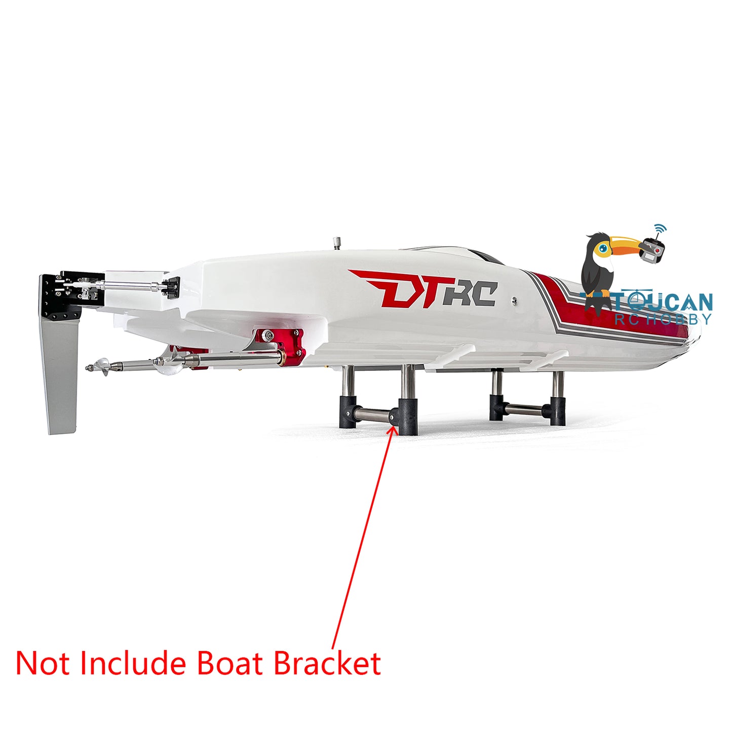 E51 Painted 2.4Ghz Electric  PNP RC Boat Racing Kevlar Dual Motor Servo ESC Mount High Speed 1300mm*360*220mm 100km/h DIY