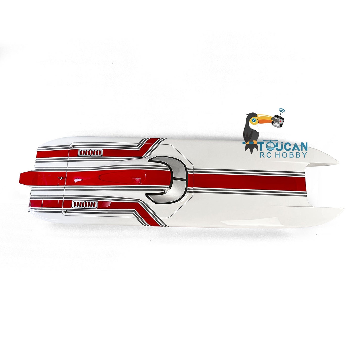 E51  Prepainted Fiber Glass Electric Racing KIT RC Boat Hull for Advanced Player DIY Model Adult Present 1300mm*360*220mm