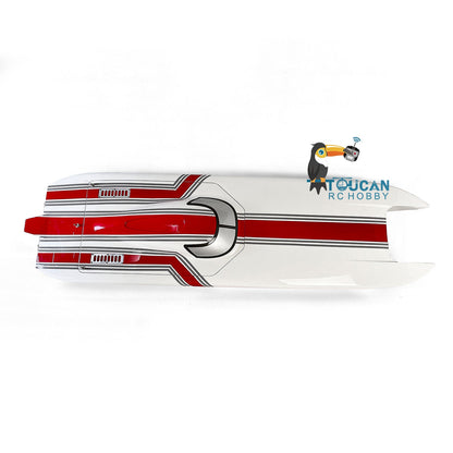 E51  Prepainted Fiber Glass Electric Racing KIT RC Boat Hull for Advanced Player DIY Model Adult Present 1300mm*360*220mm