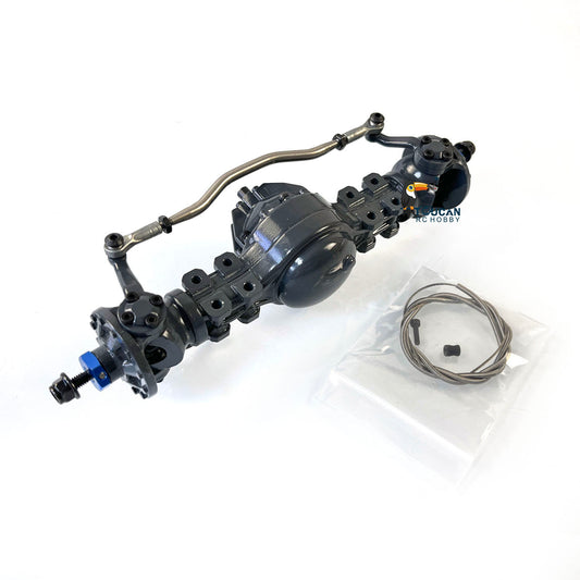 JDMODEL Differential Lock Metal Axle W/ Housing Lock Line Upgrade Part for 1/14 Dump Tractor Truck RC Model LESU TAMIIYA