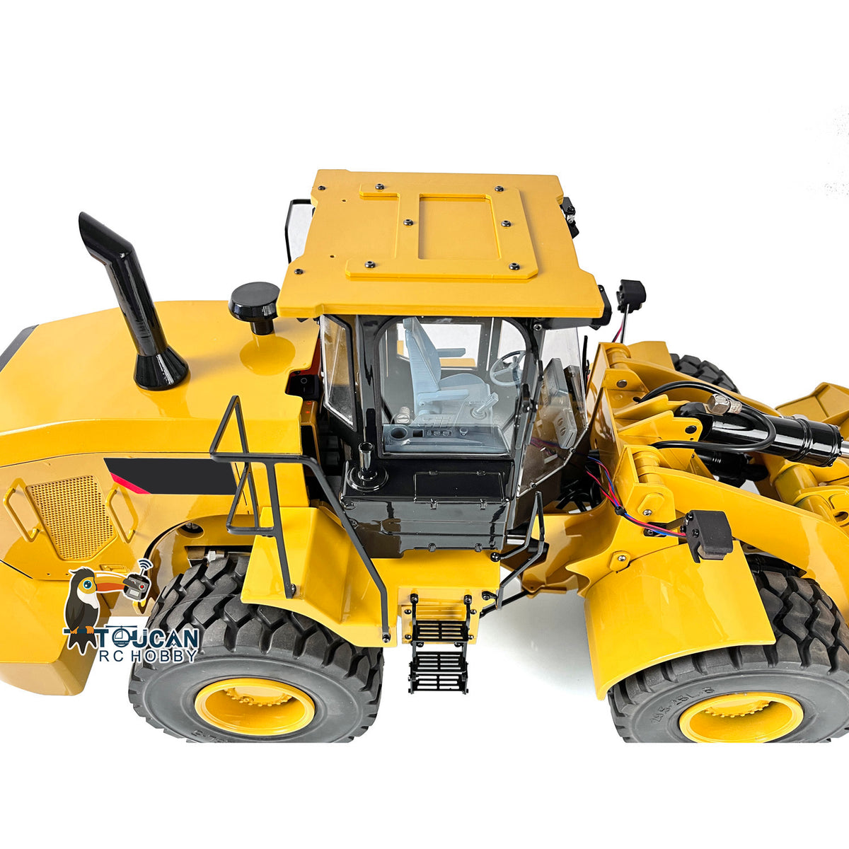 TOUCAN RC HOBBY JZModel DIM C95 Radio Controlled Loader Metal 1/12 Hydraulic Car Cab Interior Decorative Part Light Sound Motor Servo Assembled Painted