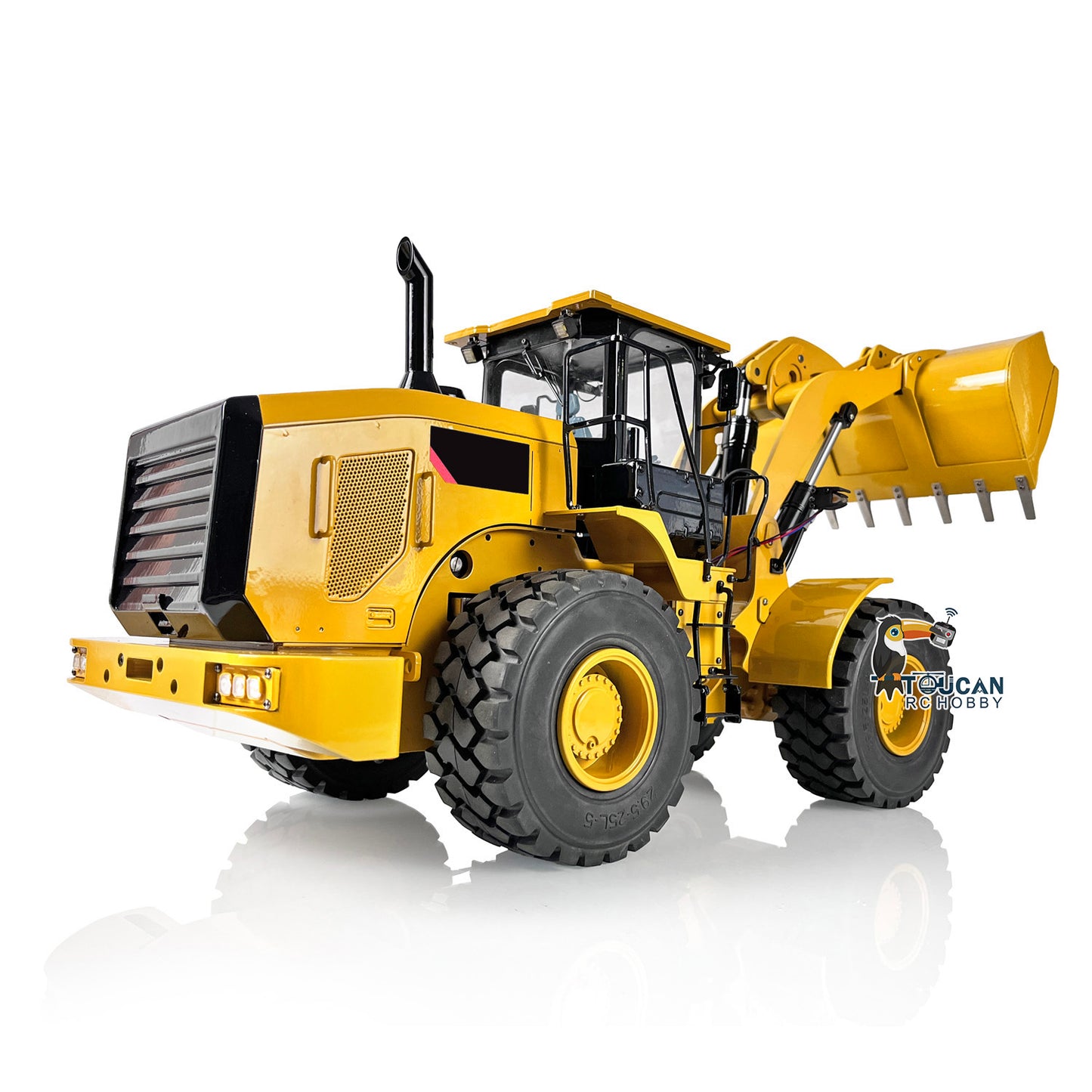 DIM C95 Radio Controlled Loader Metal 1/12 Hydraulic Car Cab Interior Decorative Part Light Sound Motor Servo Assembled Painted
