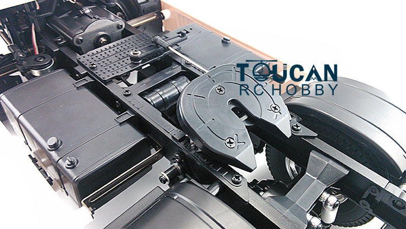 1/14 2Axles Unpainted Low Top RC Tractor Truck Radio Controlled Trailer Assembly KIT Motor Car DIY Hobby Model