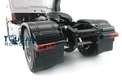 1/14 2Axles Unpainted Low Top RC Tractor Truck Radio Controlled Trailer Assembly KIT Motor Car DIY Hobby Model