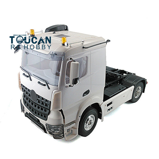 TOUCAN RC HOBBY HHRC 1/14 2Axles Unpainted Low Top RC Tractor Truck Radio Controlled Trailer Assembly KIT Motor Car DIY Model