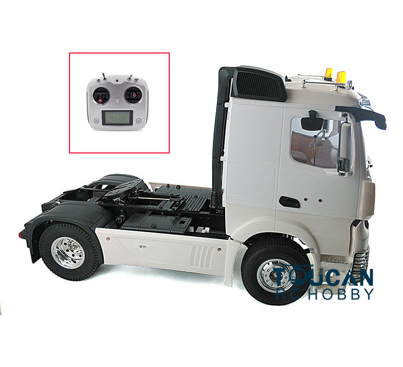 1/14 2Axles Unpainted Low Top RC Tractor Truck Radio Controlled Trailer Assembly KIT Motor Car DIY Hobby Model