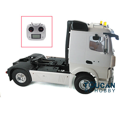 1/14 2Axles Unpainted Low Top RC Tractor Truck Radio Controlled Trailer Assembly KIT Motor Car DIY Hobby Model