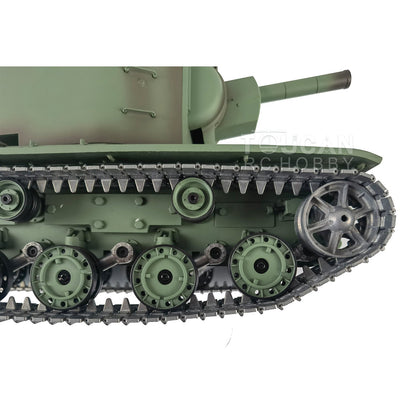 TOUCAN RC HOBBY Henglong 1/16 TK7.0 Promotion Soviet KV-2 RTR RC Tank 3949 FPV Barrel Recoil 360 Degrees Turret Smoke IR BB Metal Tracks Sprockets Idlers Wheels Gearbox
