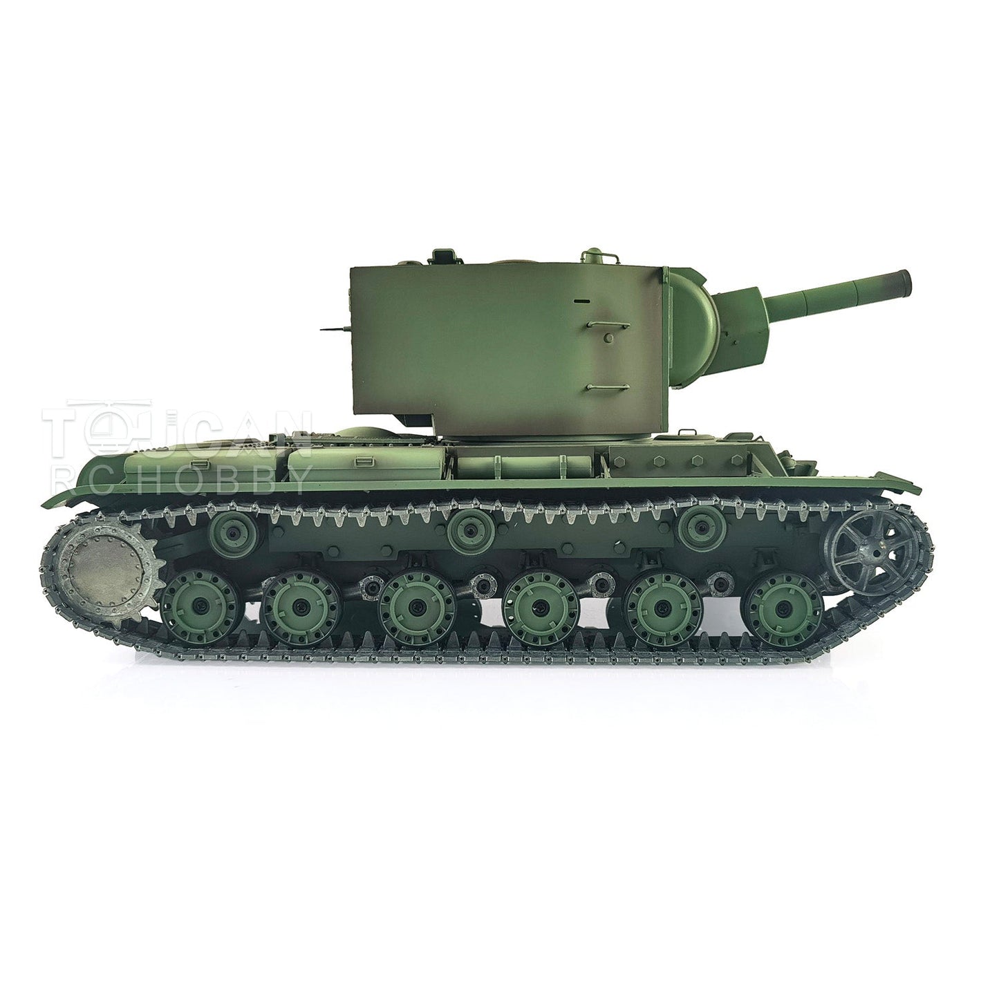 TOUCAN RC HOBBY Henglong 1/16 TK7.0 Promotion Soviet KV-2 RTR RC Tank 3949 FPV Barrel Recoil 360 Degrees Turret Smoke IR BB Metal Tracks Sprockets Idlers Wheels Gearbox