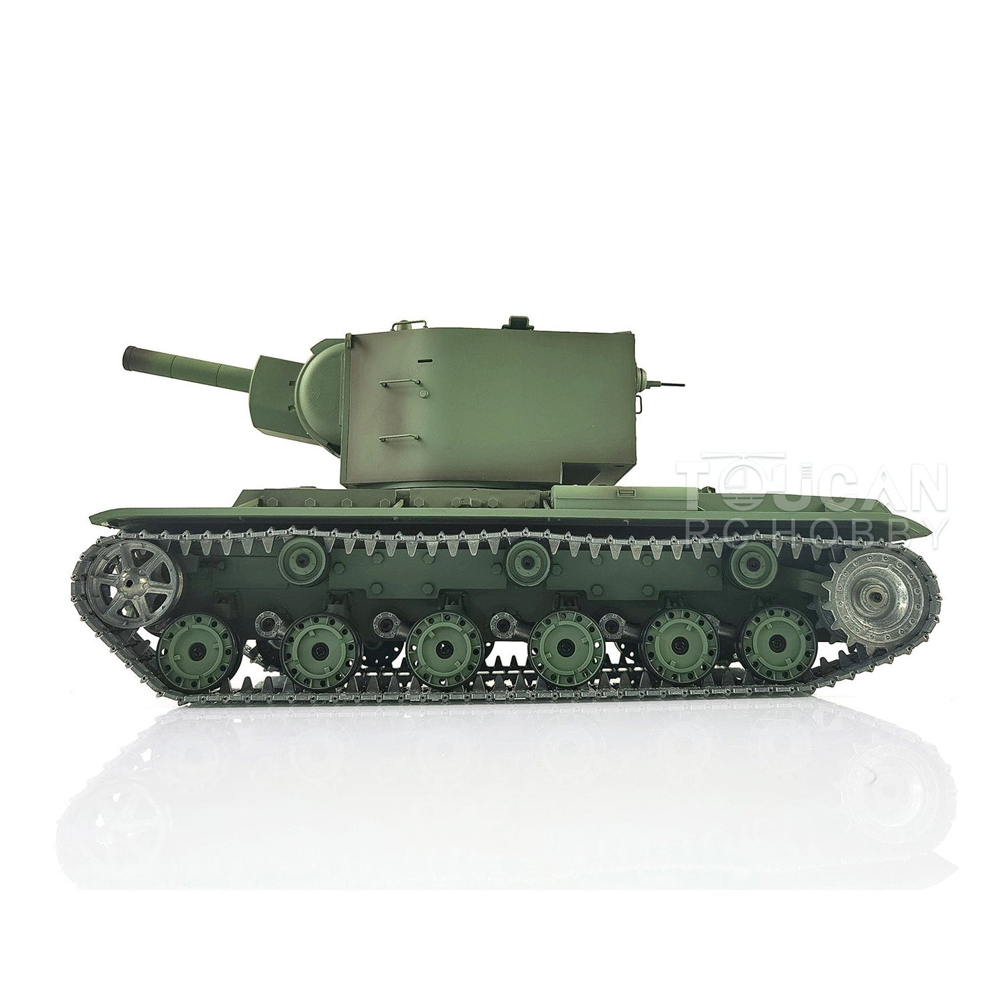 TOUCAN RC HOBBY Henglong 1/16 TK7.0 Promotion Soviet KV-2 RTR RC Tank 3949 FPV Barrel Recoil 360 Degrees Turret Smoke IR BB Metal Tracks Sprockets Idlers Wheels Gearbox