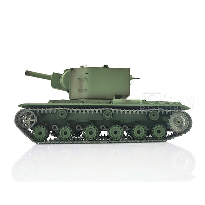 TOUCAN RC HOBBY Henglong 1/16 TK7.0 Promotion Soviet KV-2 RTR RC Tank 3949 FPV Barrel Recoil 360 Degrees Turret Smoke IR BB Metal Tracks Sprockets Idlers Wheels Gearbox