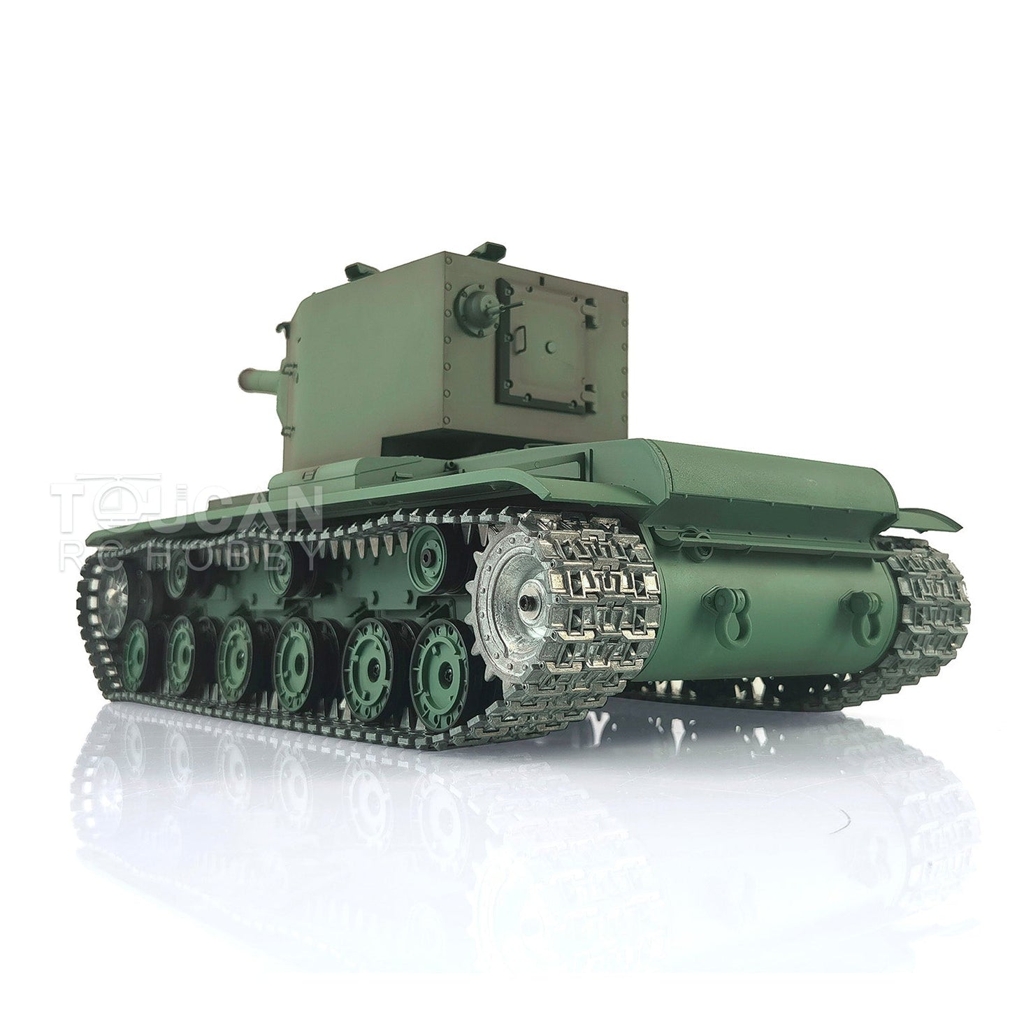 TOUCAN RC HOBBY Henglong 1/16 TK7.0 Promotion Soviet KV-2 RTR RC Tank 3949 FPV Barrel Recoil 360 Degrees Turret Smoke IR BB Metal Tracks Sprockets Idlers Wheels Gearbox