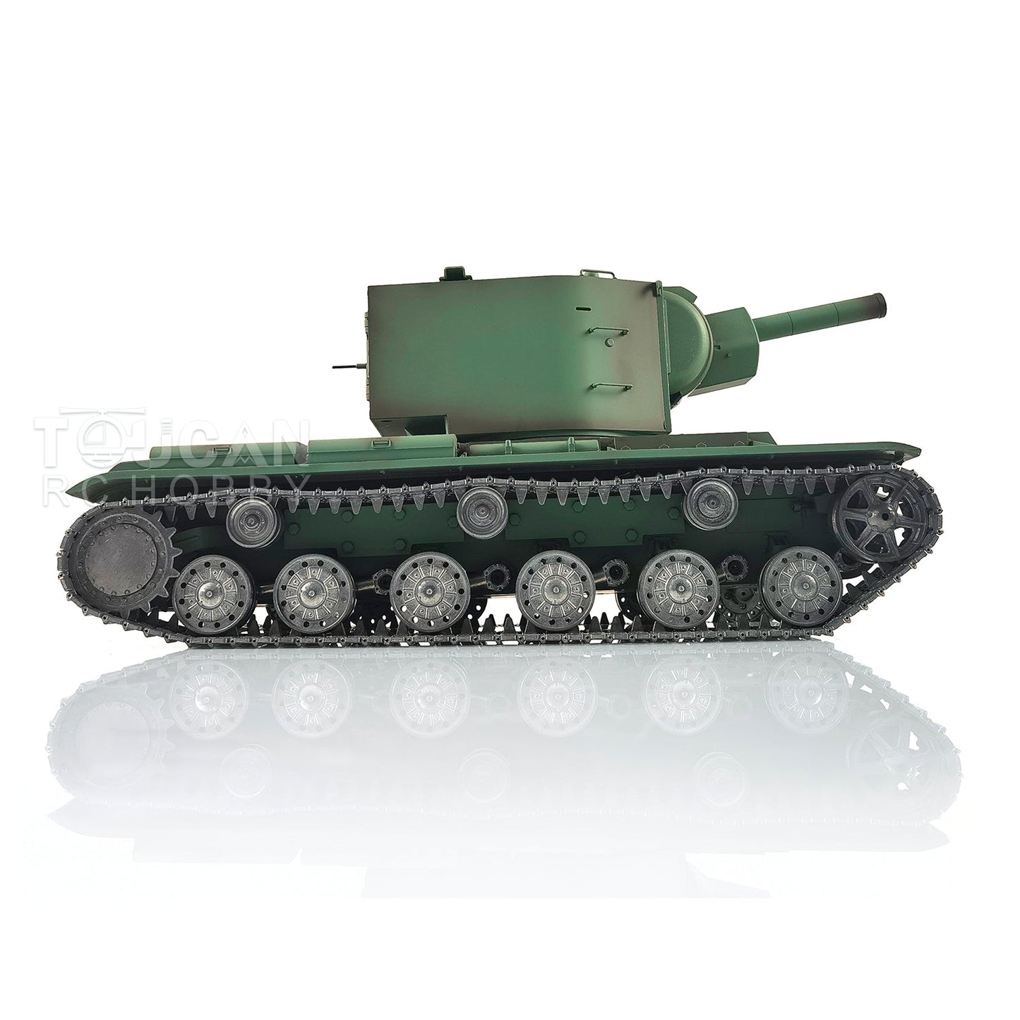 TOUCAN RC HOBBY Henglong 1/16 TK7.0 Soviet KV-2 RTR RC Tank 3949 FPV 360 Degrees Turret Barrel Recoil BB IR Metal Sprockets Idlers Road Wheels Tracks Gearbox