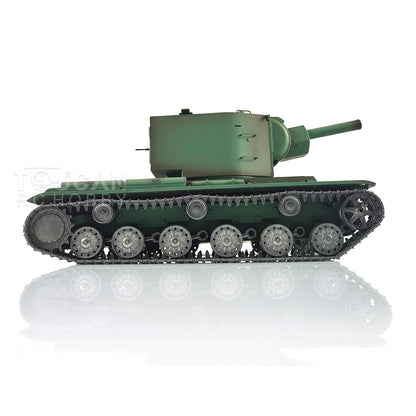 TOUCAN RC HOBBY Henglong 1/16 TK7.0 Soviet KV-2 RTR RC Tank 3949 FPV 360 Degrees Turret Barrel Recoil BB IR Metal Sprockets Idlers Road Wheels Tracks Gearbox