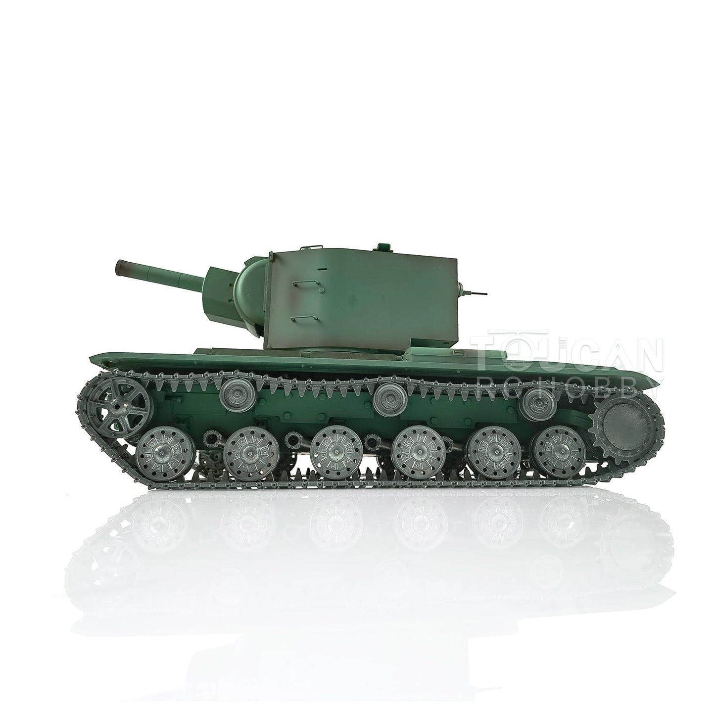 TOUCAN RC HOBBY Henglong 1/16 TK7.0 Soviet KV-2 RTR RC Tank 3949 FPV 360 Degrees Turret Barrel Recoil BB IR Metal Sprockets Idlers Road Wheels Tracks Gearbox