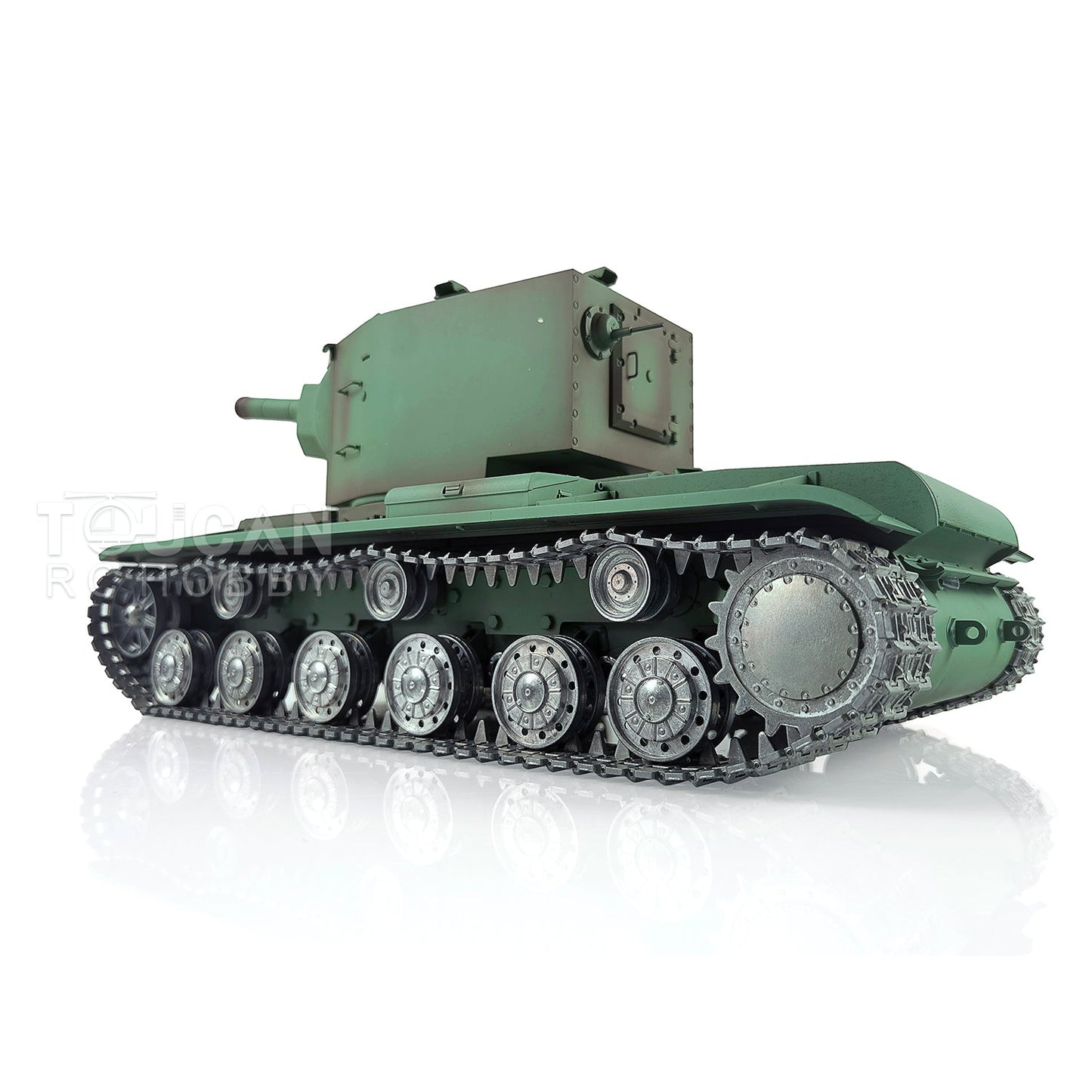 TOUCAN RC HOBBY Henglong 1/16 TK7.0 Soviet KV-2 RTR RC Tank 3949 FPV 360 Degrees Turret Barrel Recoil BB IR Metal Sprockets Idlers Road Wheels Tracks Gearbox