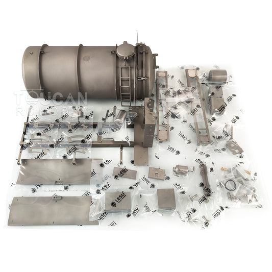 LESU 1/14 4x4 Metal Chassis Transport Car Metal Vacuum Tank Motor Servo ESC TAMIIYA Radio Control Tractor Truck DIY Cars Model