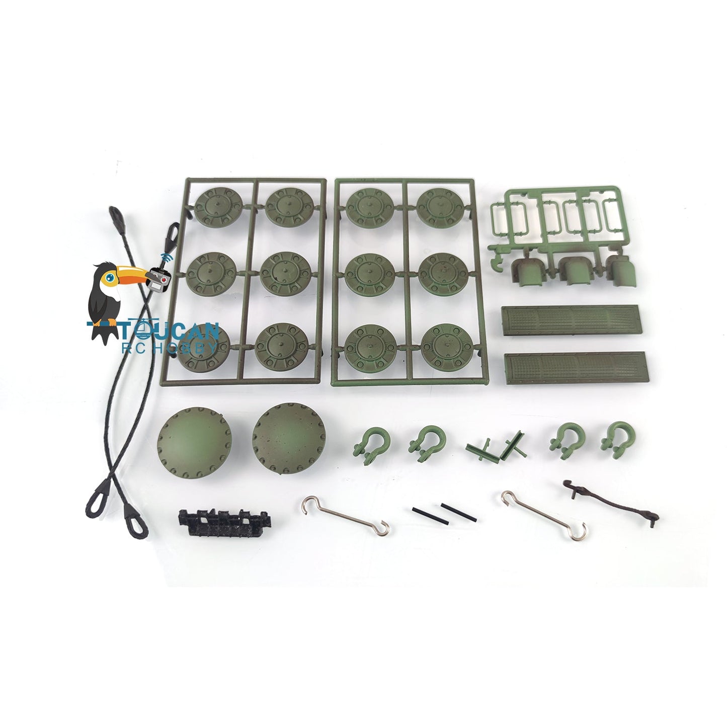 TOUCAN RC HOBBY Henglong 1/16 Soviet KV-2 Giant 3949 RTR RC Tank Decoration Plastic Parts Bag