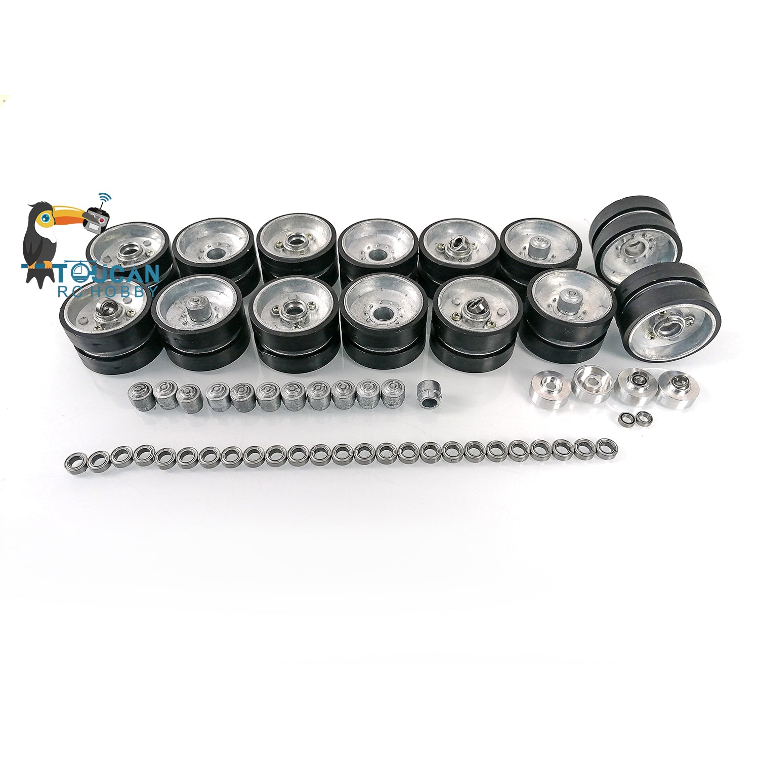 TOUCAN RC HOBBY Metal Sprockets Idler Road Wheels for Heng Long 1/16 R