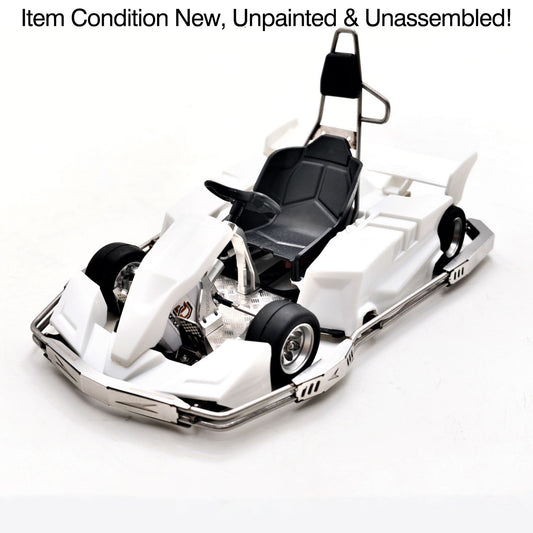 1/10 Plastic RC Go-Kart JDM 298B KIT Radio Controlled Electric Racing Car Unlimited Retrofit DIY Model for Adult Advanced Player