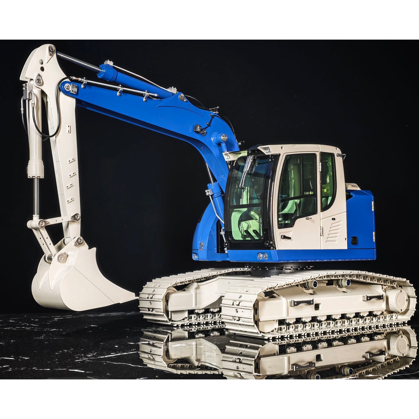 1/14 Metal 2Arms RC Hydraulic Tracked Excavator JDM-208 R920 Radio Control Digger Engineering Vehicle Sound System Battery