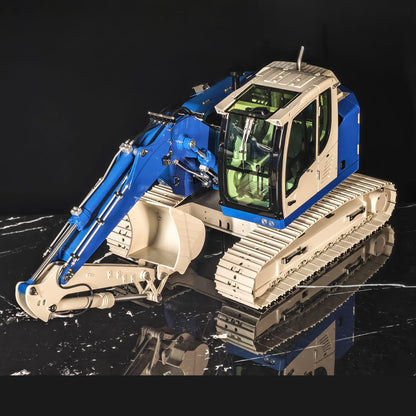 JDM-208 1/14 Metal RC Hydraulic Tracked Excavator R920 3CH 2Arms Remote Control Digger Model Flysky ST8 Radio No Sounds RTR