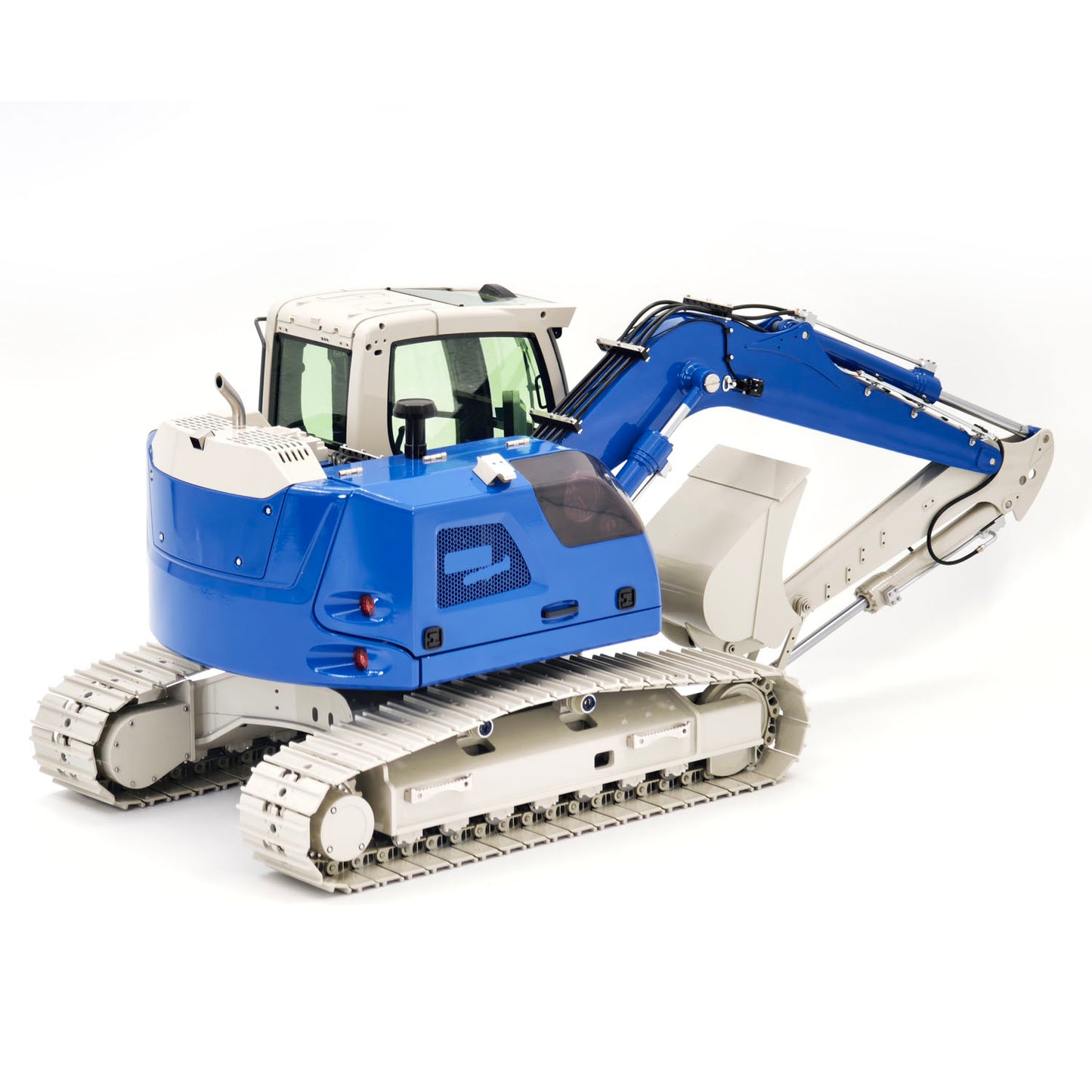 JDM-208 1/14 Metal RC Hydraulic Tracked Excavator R920 3CH 2Arms Remote Control Digger Model Flysky ST8 Radio No Sounds RTR
