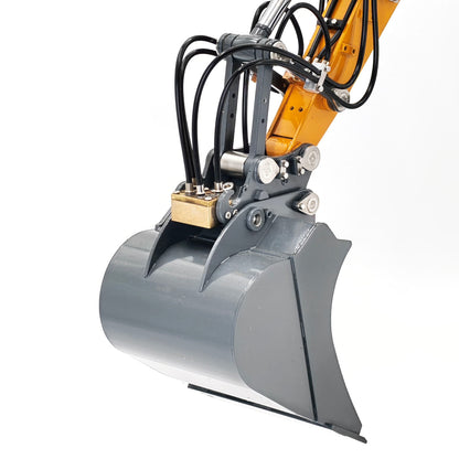 JDM-208 1/14 7CH Remote Control Hydraulic Excavator R920 2Arms Metal RC Digger Flysky PL18 EV Lite Sound System Quick Coupler