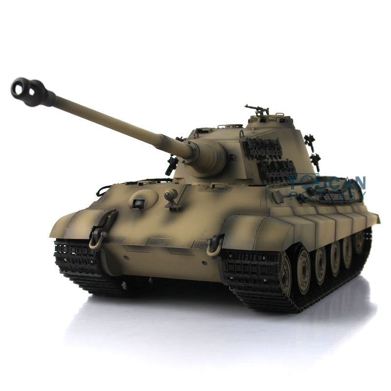 TOUCAN RC HOBBY Henglong 1/16 TK7.0 Plastic German King Tiger RTR RC Tank Model 3888A Sound Light Smoke BB Infrared Combat Metal Barrel