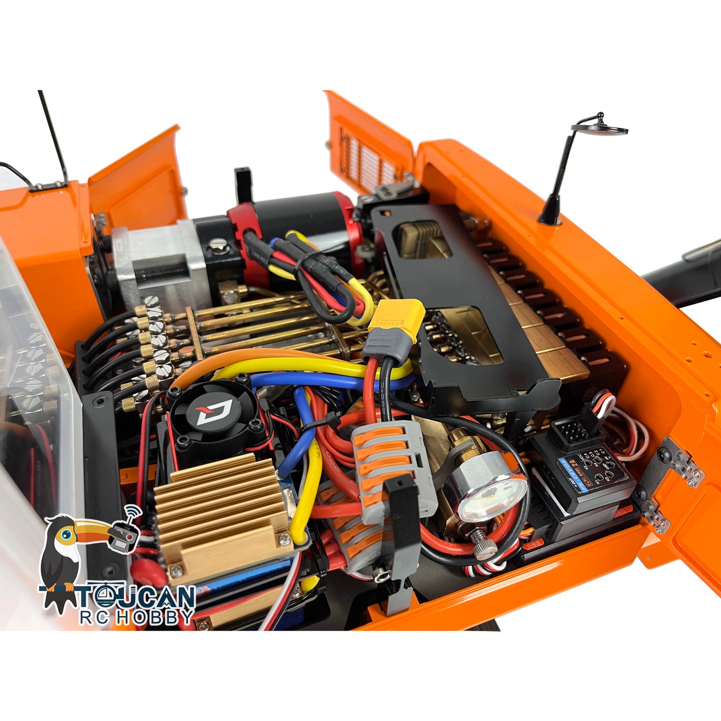 LESU PC360 1/14 Metal RC Excavator B0002 RTR Hydraulic Stainless Steel Digger 8MPa Pump System Grab Grapple Fixed Mount FlySky PL18EV Lite Controller