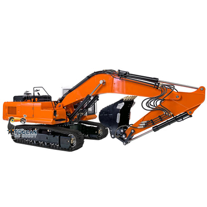 LESU PC360 1/14 Metal RC Excavator B0002 RTR Hydraulic Stainless Steel Digger 8MPa Pump System Grab Grapple Fixed Mount FlySky PL18EV Lite Controller