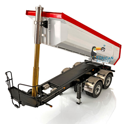LESU 1/14 Metal RC Hydraulic Lifting Semi-tipper Model with A0006 Electric Legs for RC Tractor Truck DIY Builders Backyard Fun