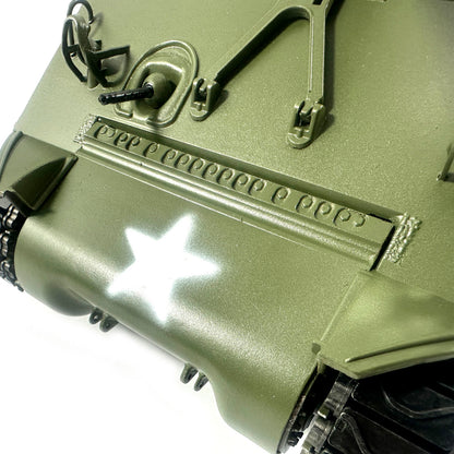 Mato Metal 1/16 M4A3 Sherman Infrared Ver Barrel Recoil RTR Radio Control Tank 1230 Slip Ring Tracks Mainboard Receiver 360Degrees